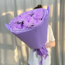 Букет хризантем «Сиреневые сны»