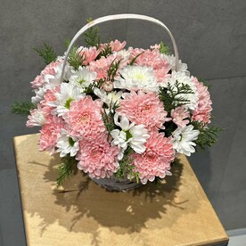 Композиция  из хризантем