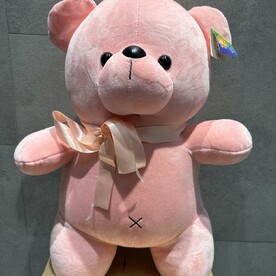 Мишка розовый