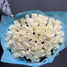Букет 51 Роза белая