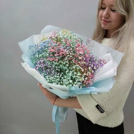 Букет комплимент из гипсофилы