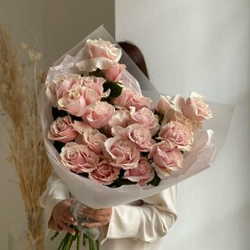 Монобукет из розовых роз