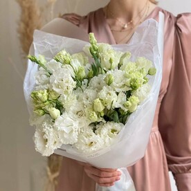 Монобукет из эустомы