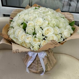 101 белая роза