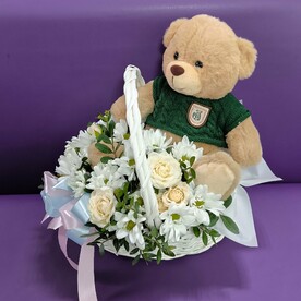 Цветочный мишка