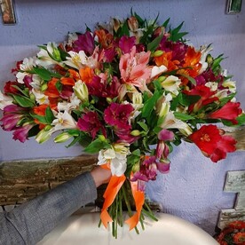 Букет альстромерии