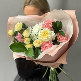 Авторский букет с ароматными розами