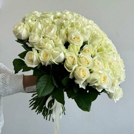 101 белая роза