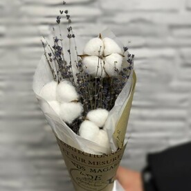 Букетик из Лаванды и Хлопка
