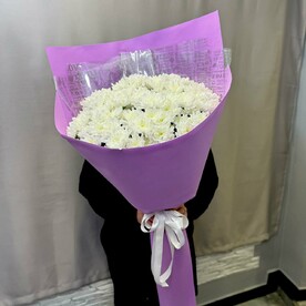 Букет Гигант из 15 Хризантем