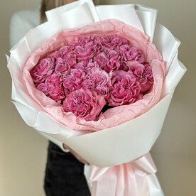 Букет из 15 пионовидных роз