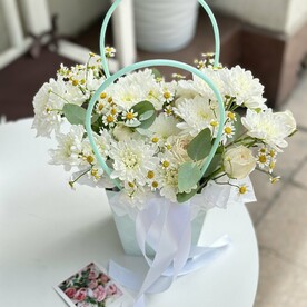 Сумочка «Хризантемы с ромашками»