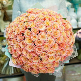 Букет из роз "Milk Honey"