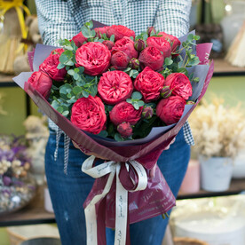Букет из роз "Red Piano"
