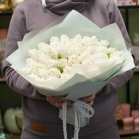 Букет из гиацинтов "Whight dreems"