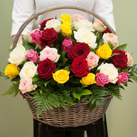 Корзина с цветами "Адажио"