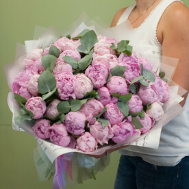 Букет цветов "Романтика пионов"