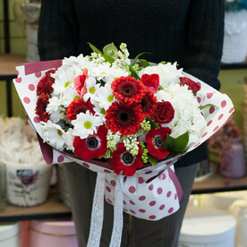 Букет цветов "Принцесса на горошине"