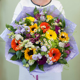 Букет цветов "Теплое лето"