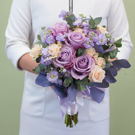 Букет невесты "Паулина" (с бутоньеркой)