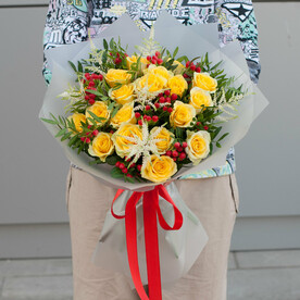 Букет цветов "Осенний поцелуй"