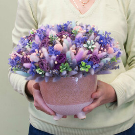 Композиция из сухоцветов "Матеуала"