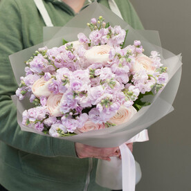 Букет цветов "Розовая пастила"