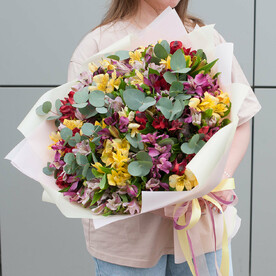Букет цветов "Альстромерия мультиколор"