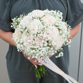 Букет невесты "Николь" (с бутоньеркой)