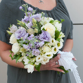 Букет невесты "Августа" (с бутоньеркой)