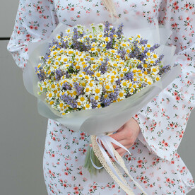 Букет цветов "Лавандовое лето"