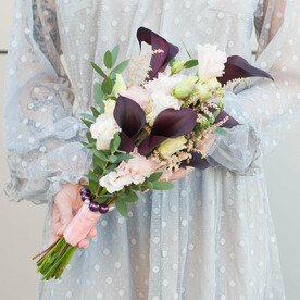 Букет невесты "Мишель" (с бутоньеркой)