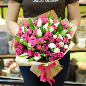 Тюльпан, Роза кустовая, Крафт