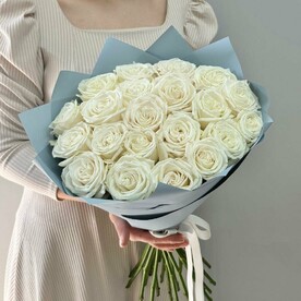 Букет эквадорских белых роз