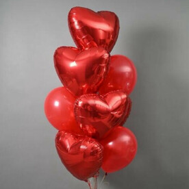 Шары сердца девушке