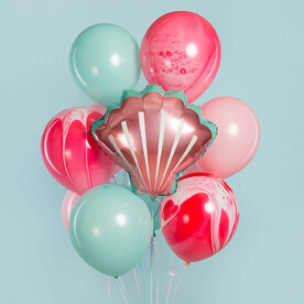 Шарики с гелием ракушка