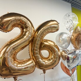 Шары цифры Блеск