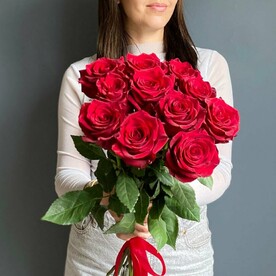 Букет, красные розы Эквадор, 11шт