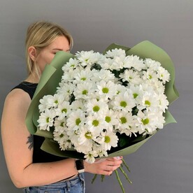 Букет 9 кустовых хризантем OS030710