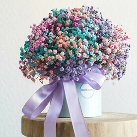 Гипсофила в шляпной коробке