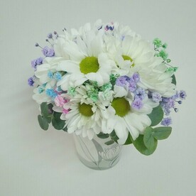Букет в стаканчике снежный