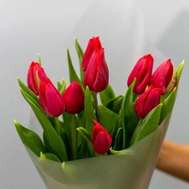 Тюльпаны в минималистичном букете