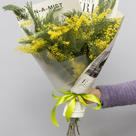 Ароманый букет из мимозы