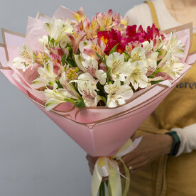 Florever 009. Букет из альстромерии разных цветов микс