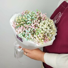 Цветочный букет, монобукет Радужное облако
