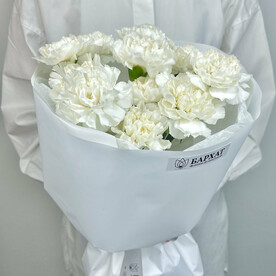 Цветочный букет, монобукет Нежные диантусы