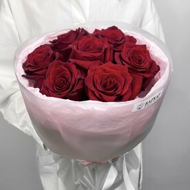 Цветочный букет, монобукет Розовое сердце