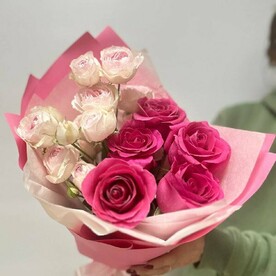 Букет/Розы Эквадор/кустовые пионовидные розы/Цветы Уфы/Доставка Уфа
