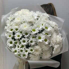 Букет «Летний»/хризантема кустовая Алтай/хризантема кустовая ромашковая/Цветы Уфы/Доставка Уфа