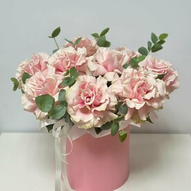 Композиция нежность/французские розы/эвкалипт/цветы Уфы/доставка Уфа